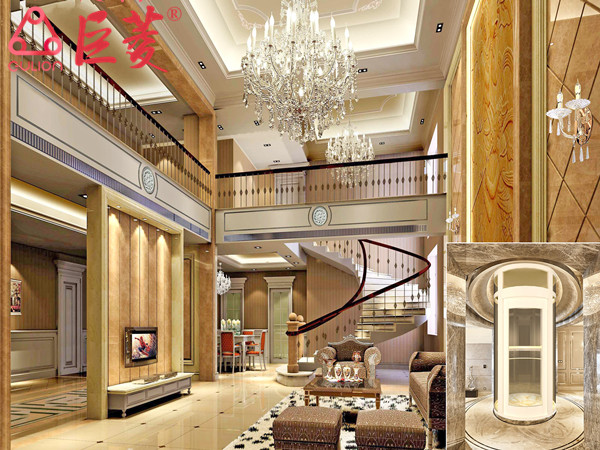 巨菱私家電梯歐式和中式裝飾風格鑒賞？